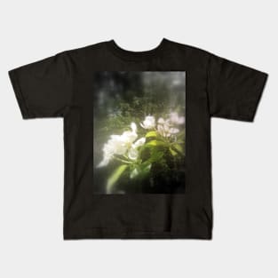 apple blossoms #2, focal black and white Kids T-Shirt